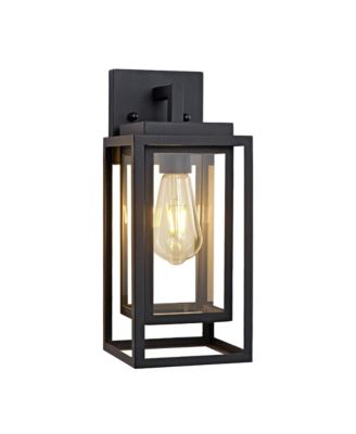 Lighting Commune 2-Pack Outdoor Wall Lantern Cage Glass Sconce