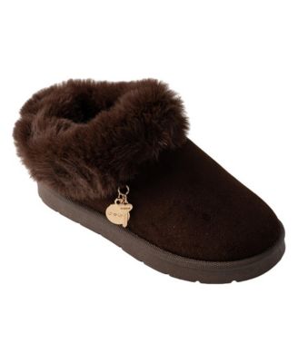 Little Girls' Memory Foam Faux Fur Slippers