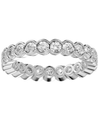 Diamond Round-Cut Full Eternity Band Ring (2 ct. t.w.) in 14k White, Yellow, Rose Gold or Platinum