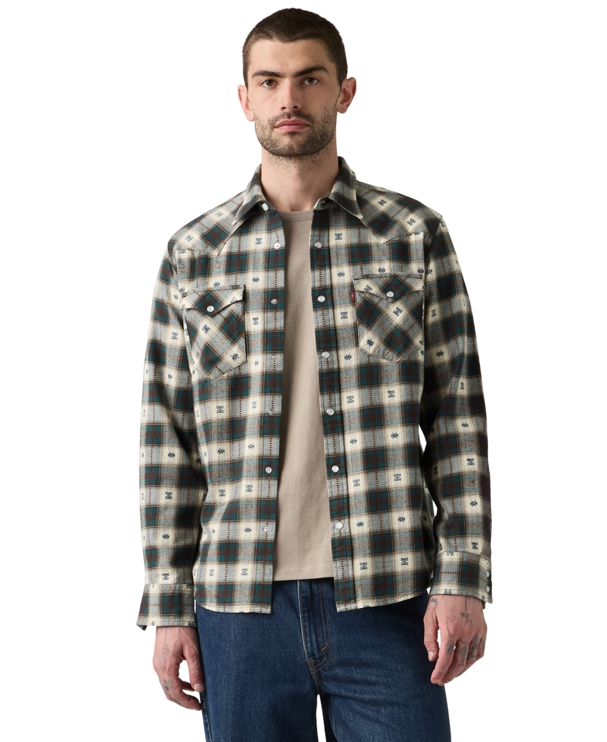 Levi's Men's Classic Standard Fit Western Shirt - Coffee