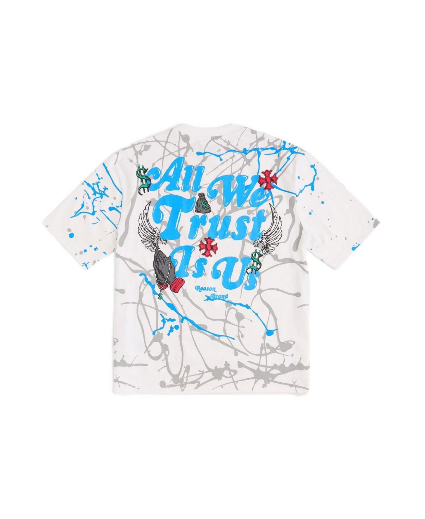 Мужская футболка Reason Painted Short Sleeve, цвет: Белый — фото 3