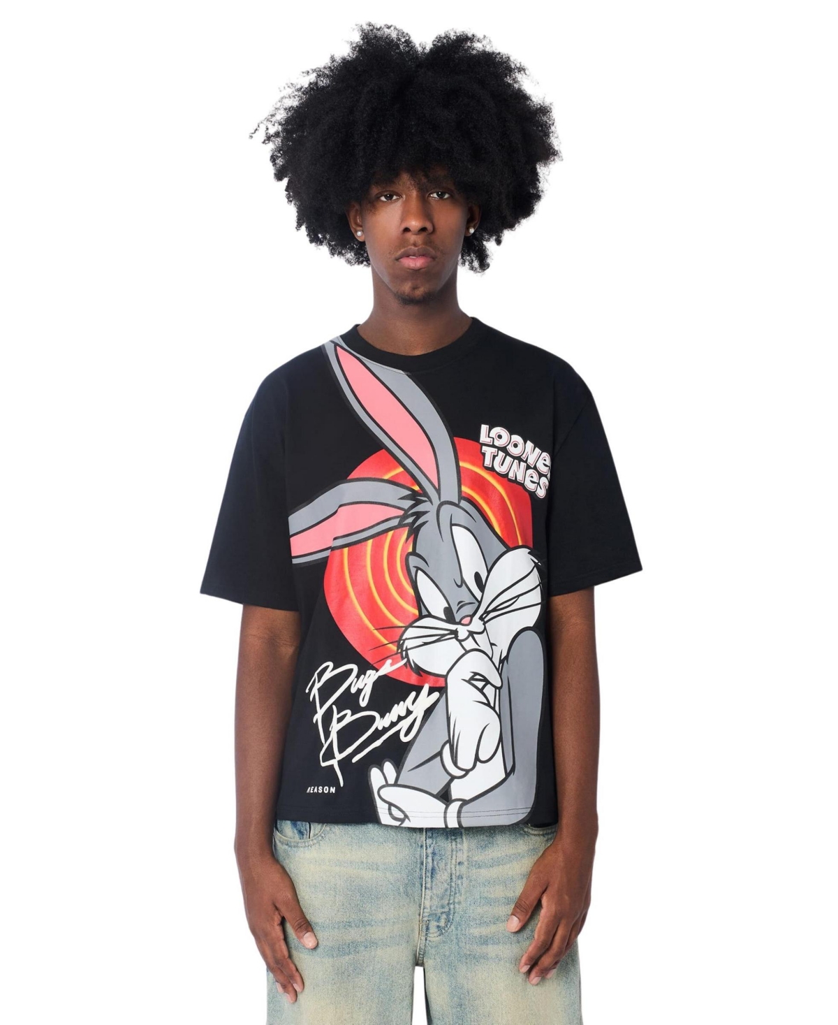 Reason Men's Looney Tunes Bugs Bunny Short Sleeve T-Shirt