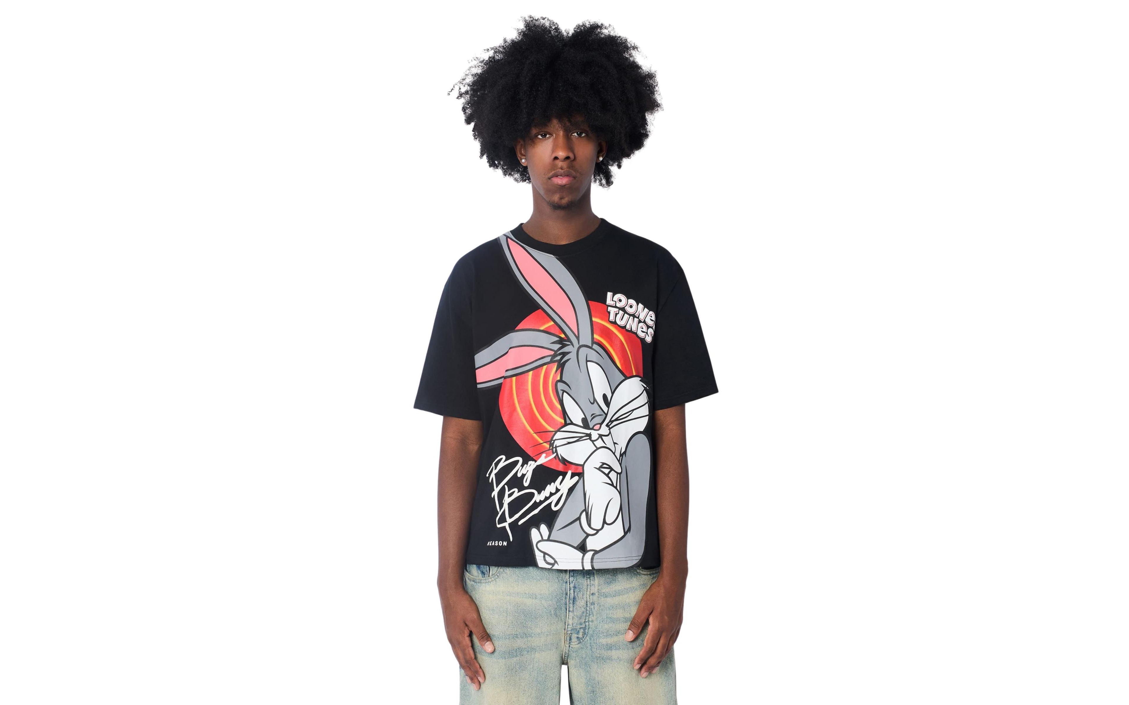 Reason Men's Looney Tunes Bugs Bunny Short Sleeve T-Shirt