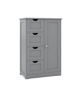 Standing Indoor Wooden Cabinet with 4 Drawers