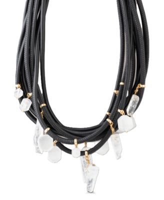 Gold-Tone Quartz Necklace