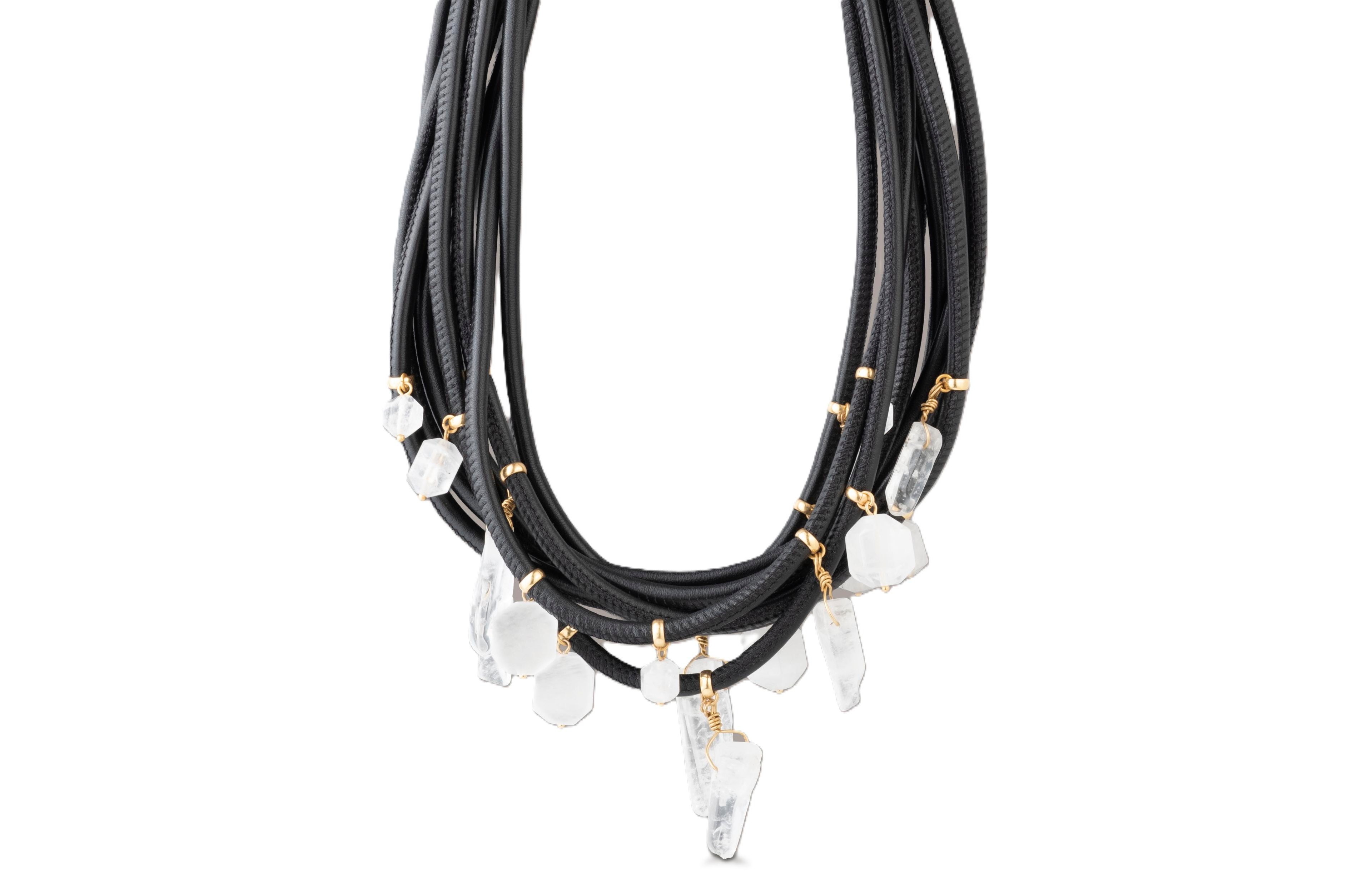 Donna Karan New York Gold-Tone Quartz Necklace