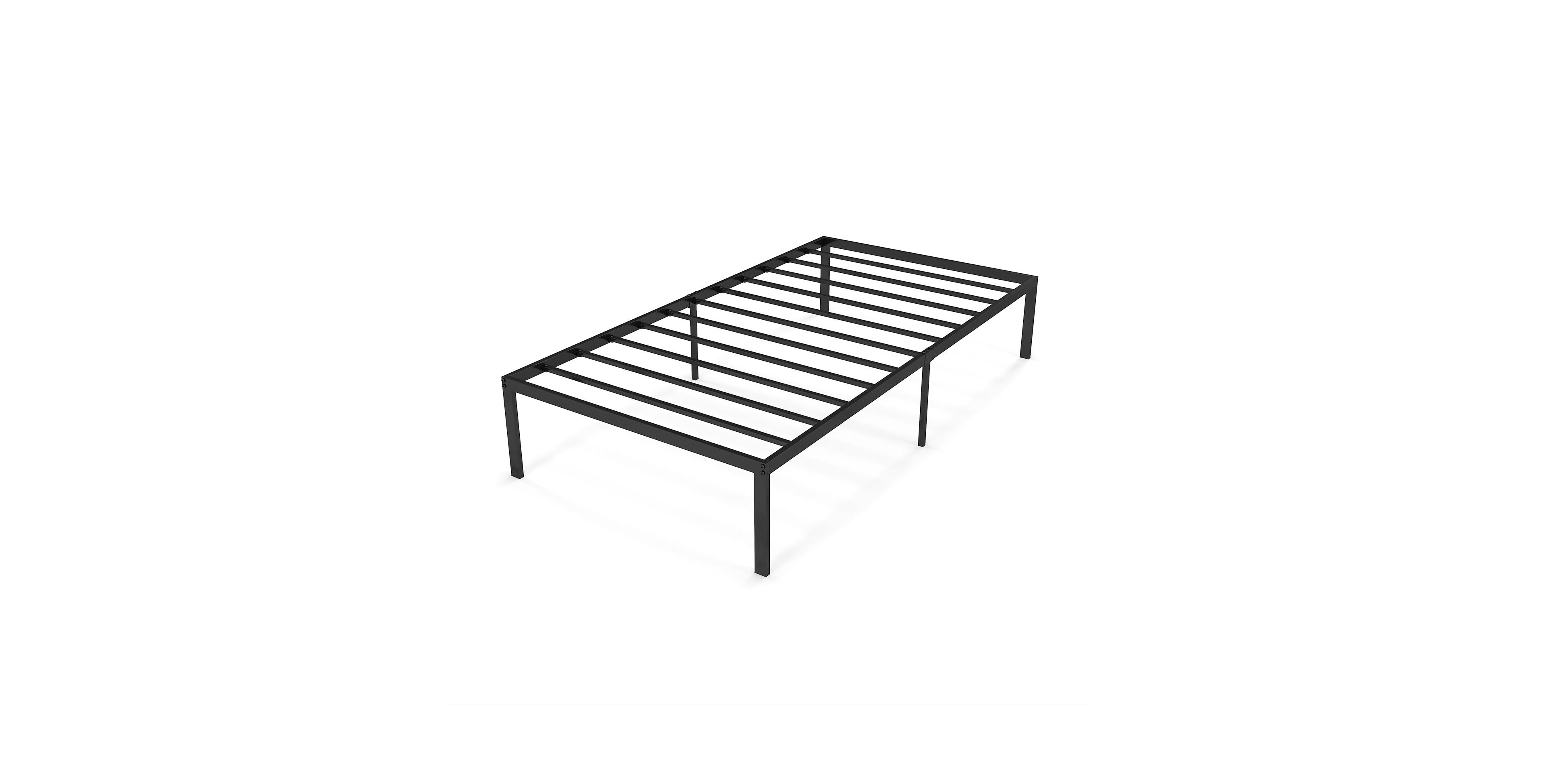 Mecale Twin Size 14-Inch Heavy-Duty Metal Platform Bed Frame
