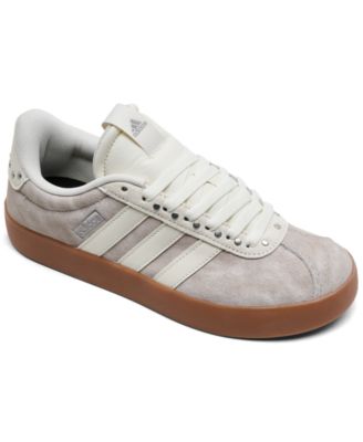 Women's VL Court 3-0 Lace-Up Leather and Suede Sneakers from Finish Line