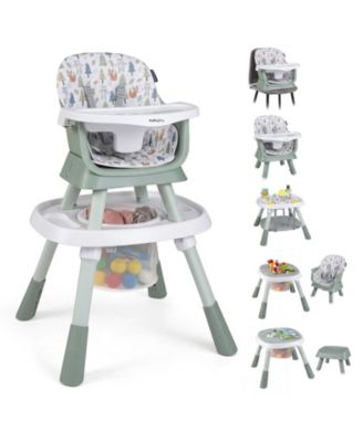 16-in-1 Baby High Chair with Activity Center Booster Seat Building Block Table