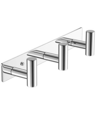 Bathroom Hardware Wall Mount Rack 3 Hooks Organizer Hanger