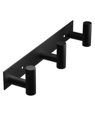 Bathroom Hardware Wall Mount Rack 3 Hooks Organizer Hanger