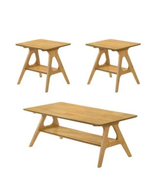 3-Piece Coffee Table Set, Coffee Table and Two End Tables