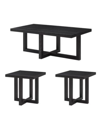 Luno 3-Piece Coffee Table Set, Coffee Table and Two End Tables