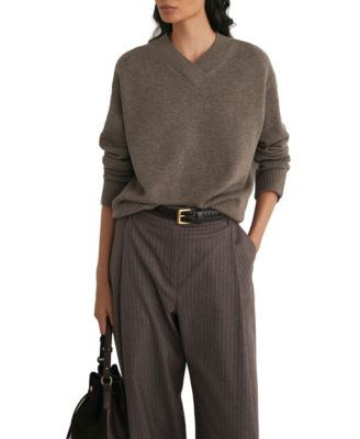 Women's Mari Long-Sleeve V-Neck Wool-Cashmere Blend Sweater