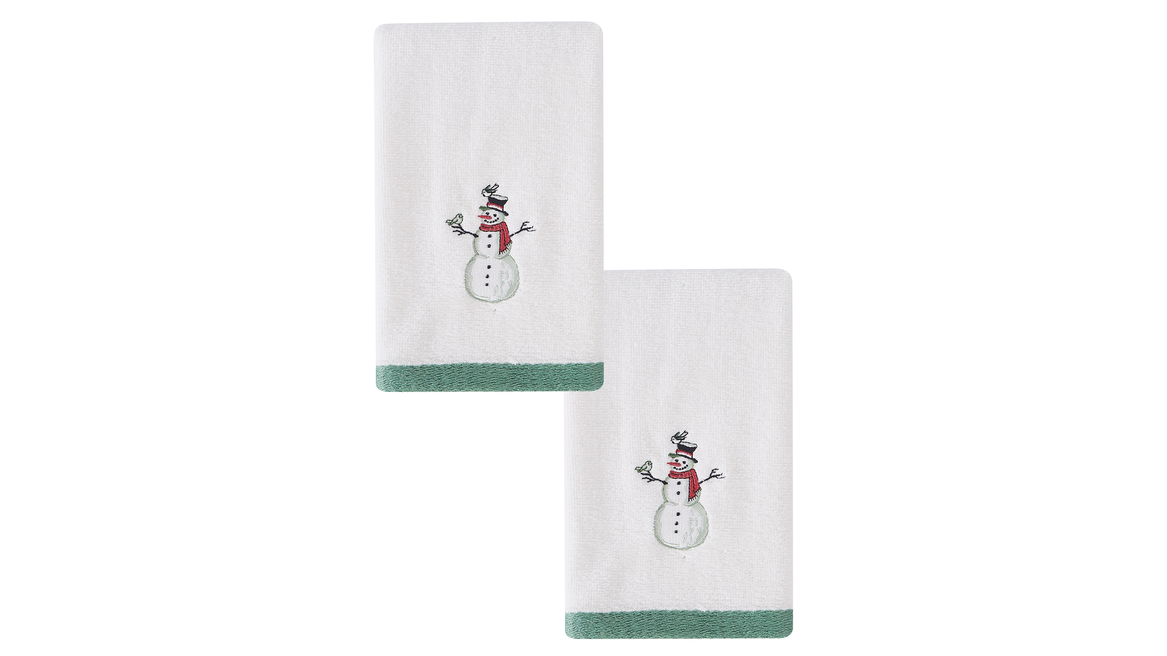 Avanti Yuletide Cotton Fingertip Towel Set, 2-Pack