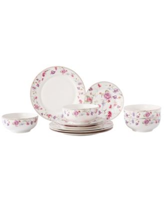 Floral 12-Piece Dinnerware Set, Service for 4