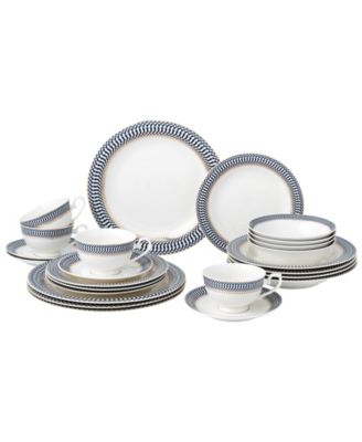 Sapphire 24-Piece Dinnerware Set, Service for 4