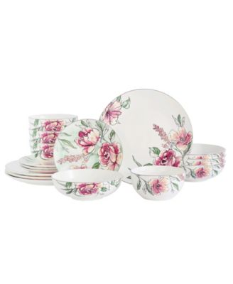 Floral 16-Piece Dinnerware Set, Service for 4