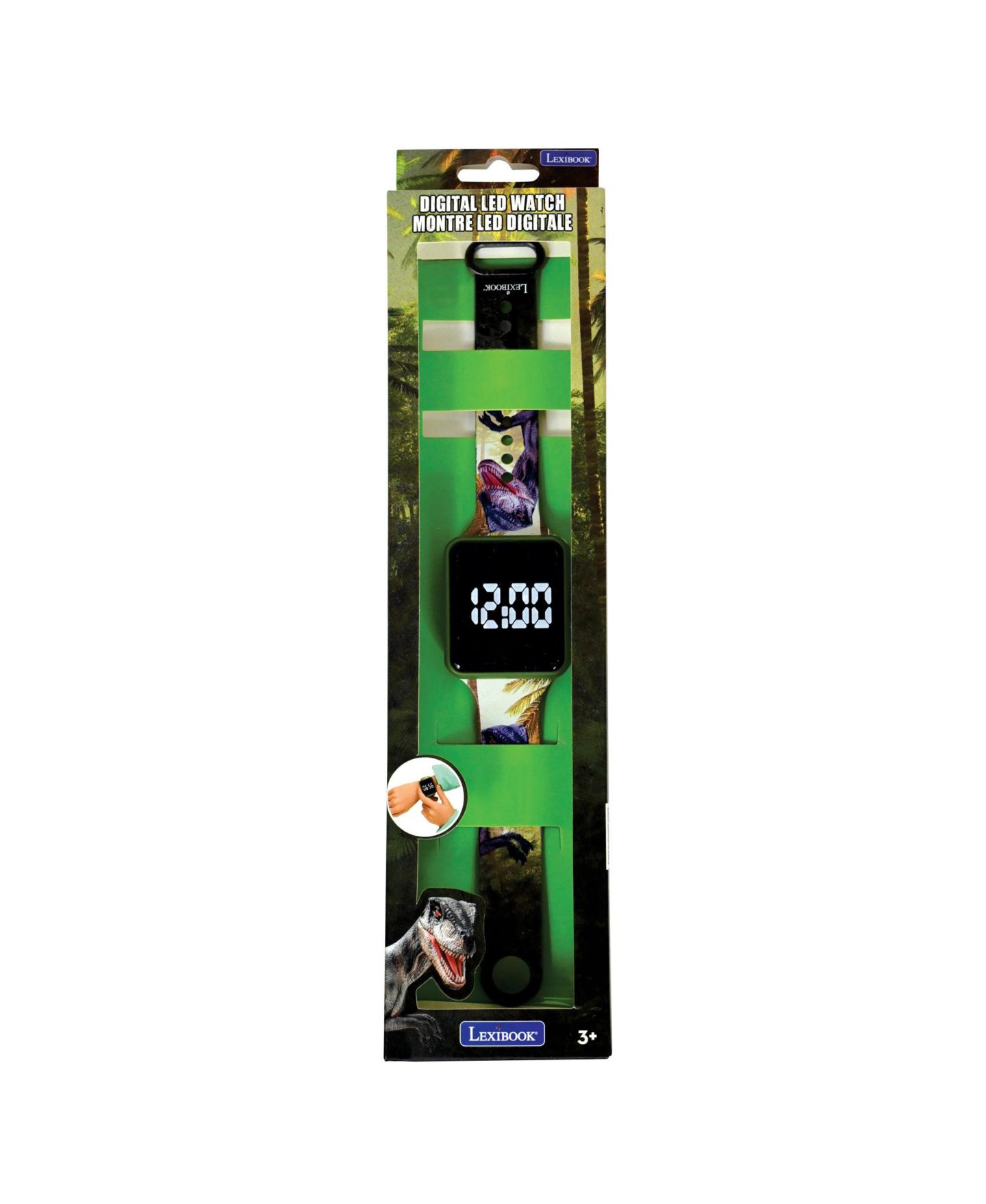 Детские часы Lexibook Dinosaur Digital Alarm, цвет: Жёлтый — фото 7