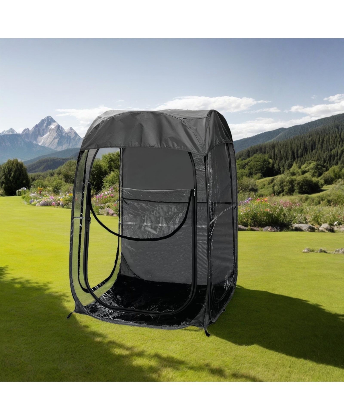 Sevorley Portable Pop Up Sports Tent, Ideal Shelter for Outdoor Sports Events, Fishing and Camping, Protection from Cold Wind and Rain