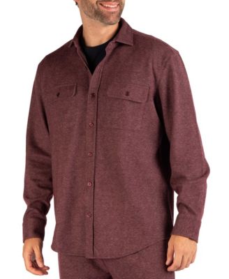 Men's Melange Twill Sweater Shirt