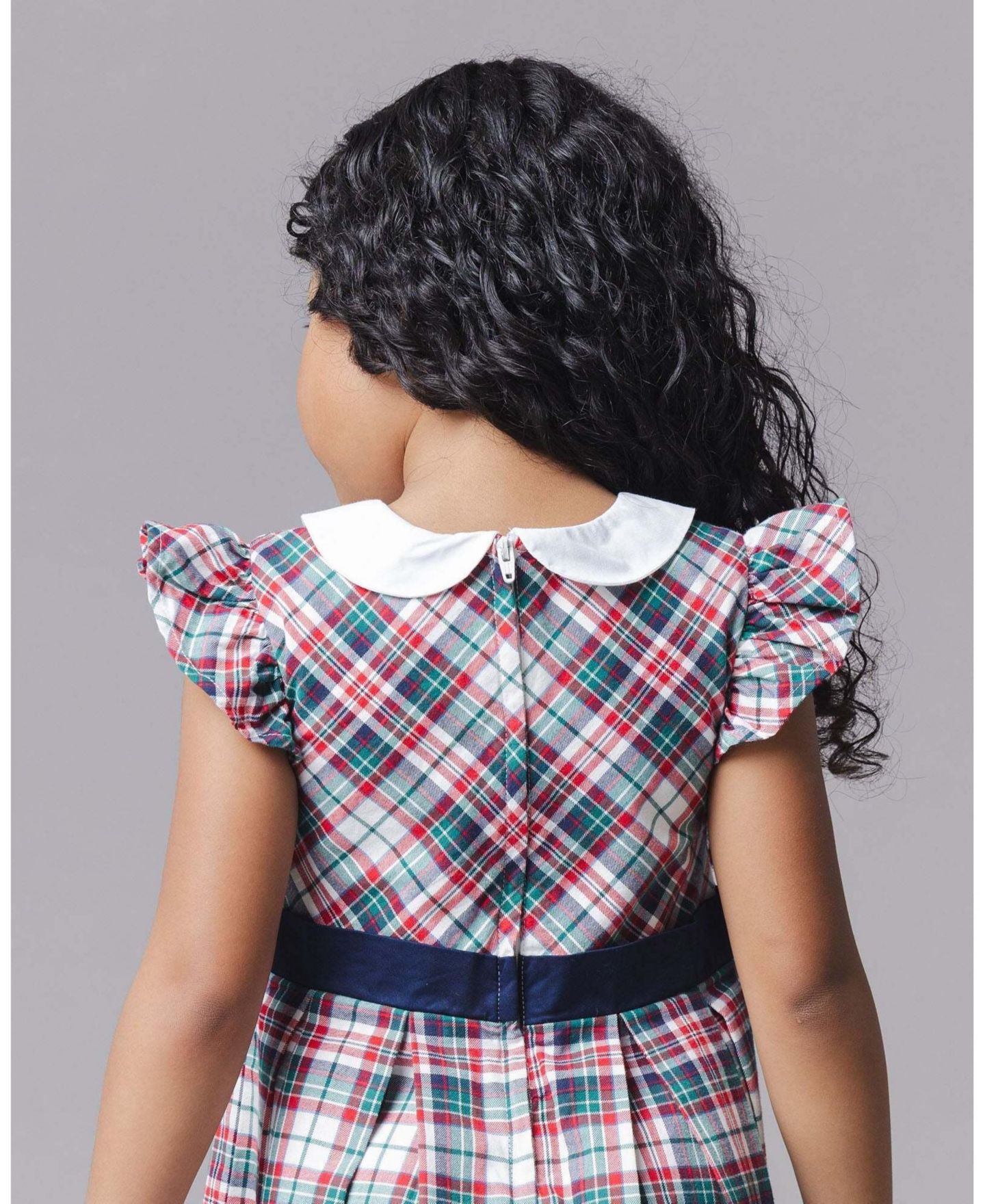 Платье Hope & Henry Peter Pan Collar Flutter-Sleeve Party Dress для девочек, цвет: Разноцветный — фото 6
