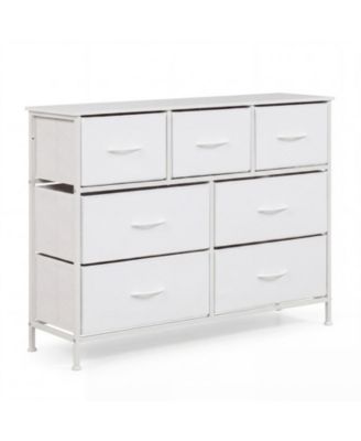 Wide 7-Drawer Fabric Dresser for Bedroom Clothes Storage