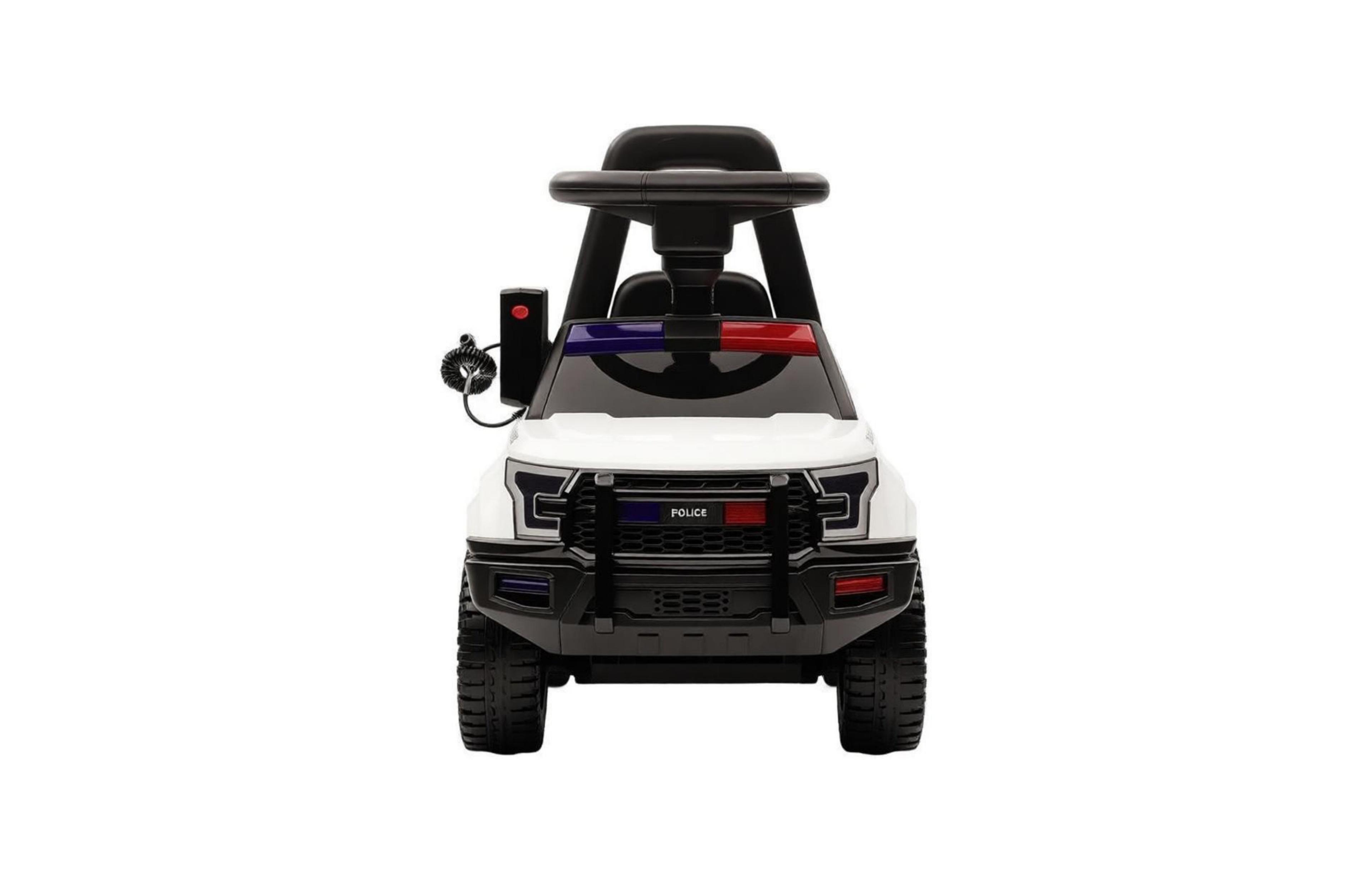 Sevorley Kids Foot-to-Floor Police Truck Ride-On Car with Pa System, Horn