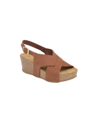 Women's Crossover Detail Wedge Sandal