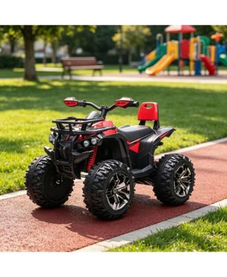12V Kids Electric Ride-On ATV with Working Headlights and Music, 66 lbs. Capacity, Ages 3-7