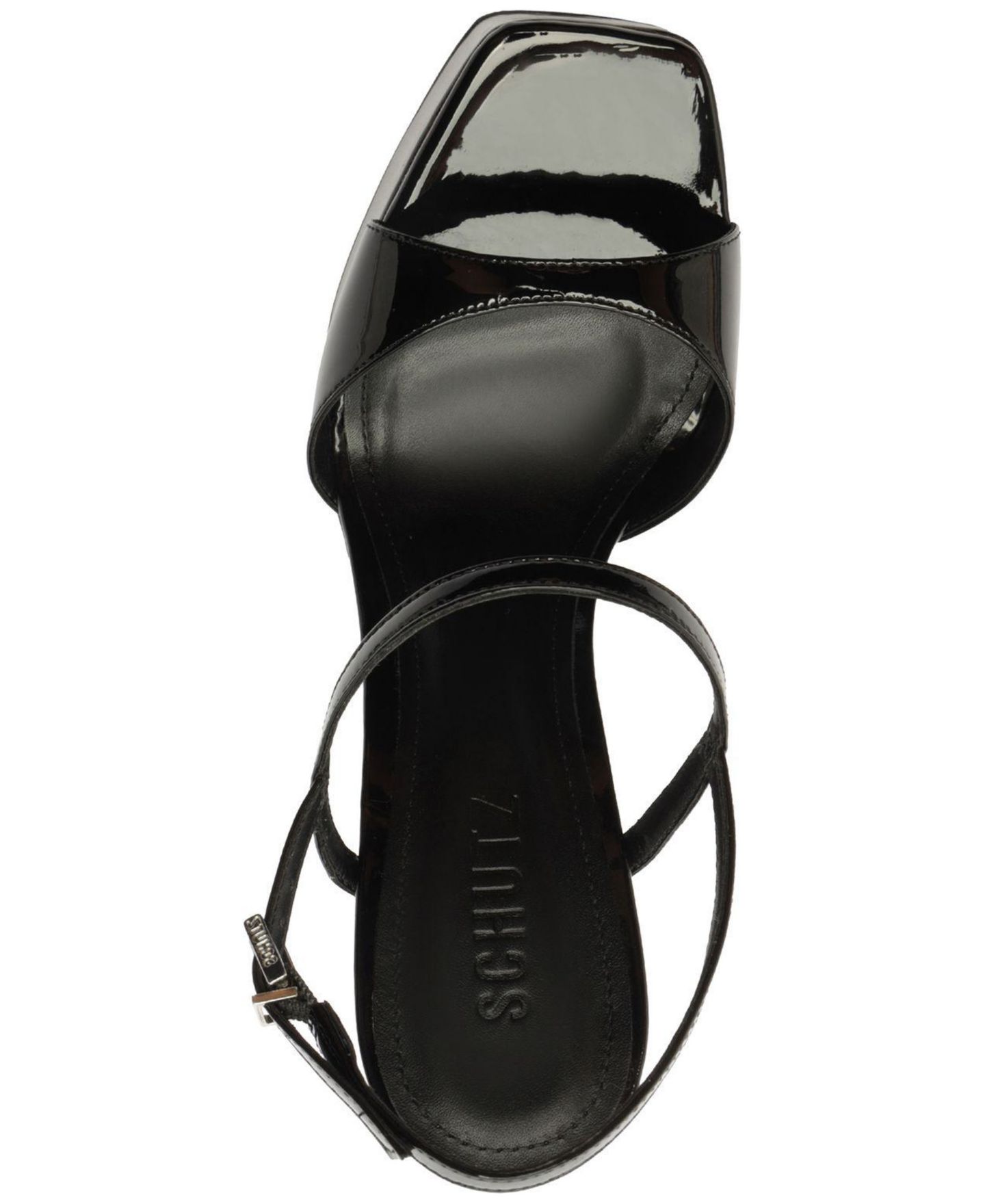 Женские сандалии Schutz Arlene Platform Dress Sandals, цвет: Чёрный лаковый — фото 4