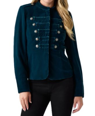 Women's Elena Military High-Neck Long-Sleeve Band Jacket