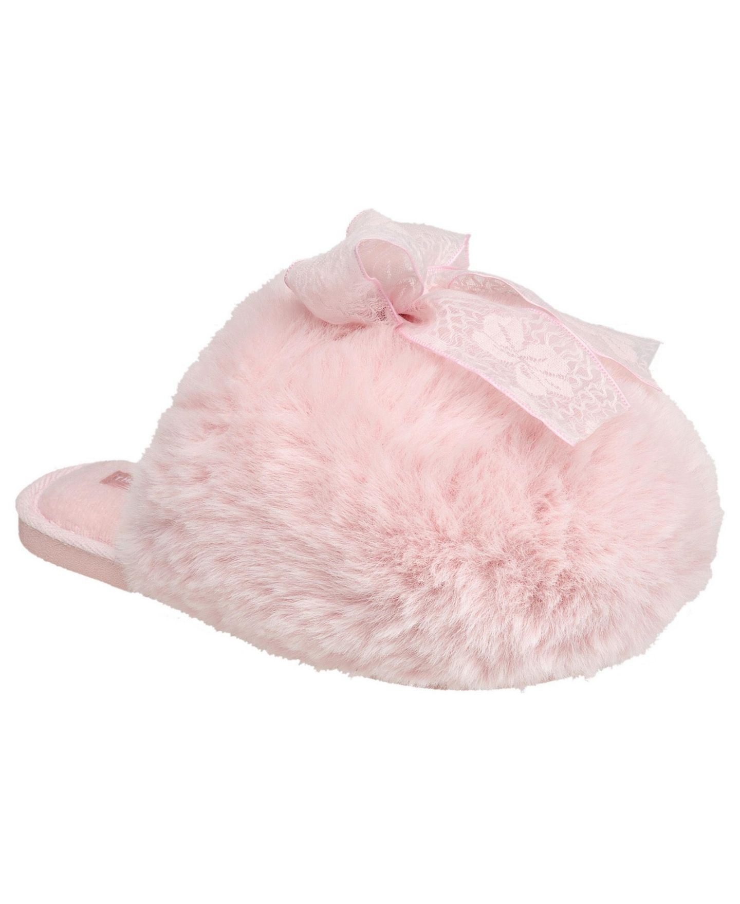 Женские тапочки Thalia Sodi Snowbow Puff Ball with Bow Slipper, цвет: Розовый — фото 1
