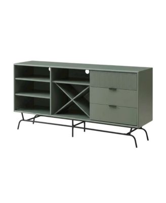 Finish TV Stand with 3-Drawers and 4 Shelves for Modern Living