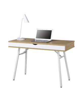 Light Wood with 1 Drawer Compact Writing Desk