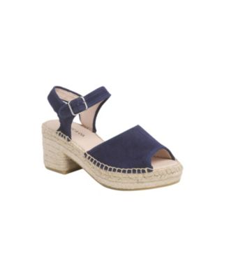 Women's Block-Heel Espadrille Ankle Strap Sandals