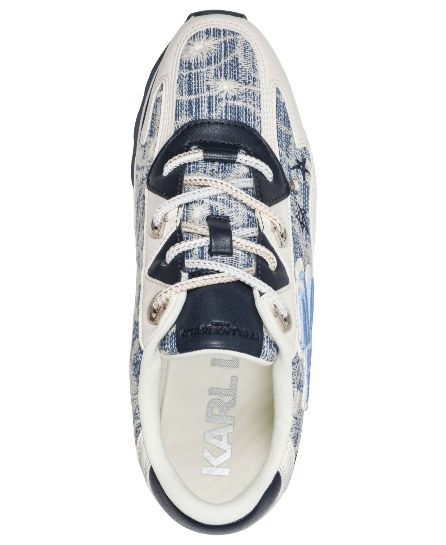 Женские кроссовки KARL LAGERFELD PARIS Masrina Lace-Up, цвет: Светлый пудровый — фото 8