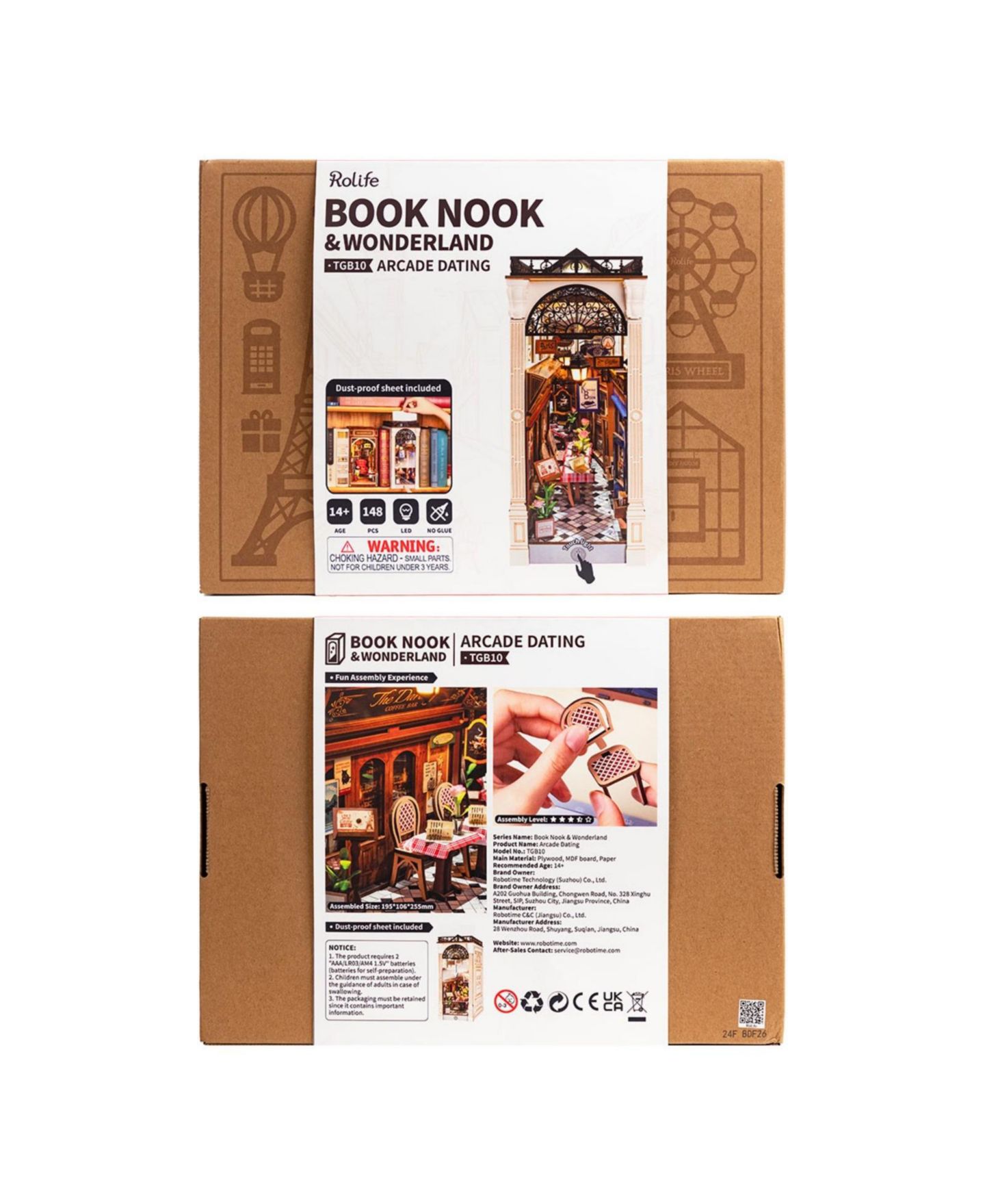Детские конструкторы Robotime Book Nook Kit Wooden Building Set, Ages 14+ — фото 6