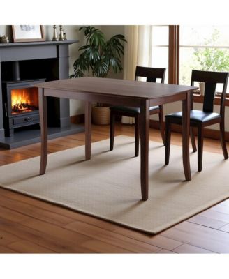Walnut Square Dining Table - Small Square Kitchen Table with Solid Wood