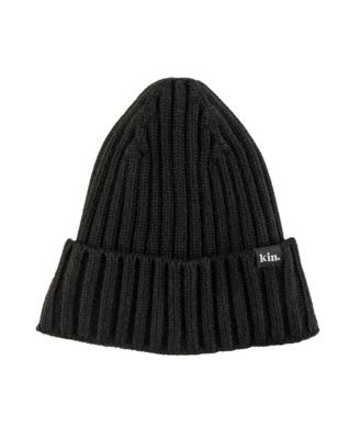 Satin-Lined Ribbed-Knit Beanie