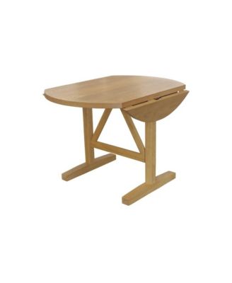Round Dining Table Modern Farmhouse Style Single Piece Durable Design