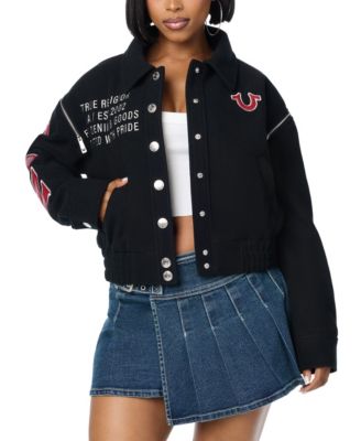 Women's Cropped Bomber Jacket