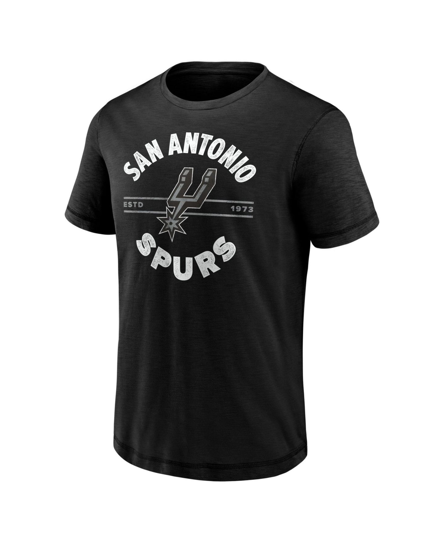 Мужская футболка Fanatics Black San Antonio Spurs Established Slub — фото 2