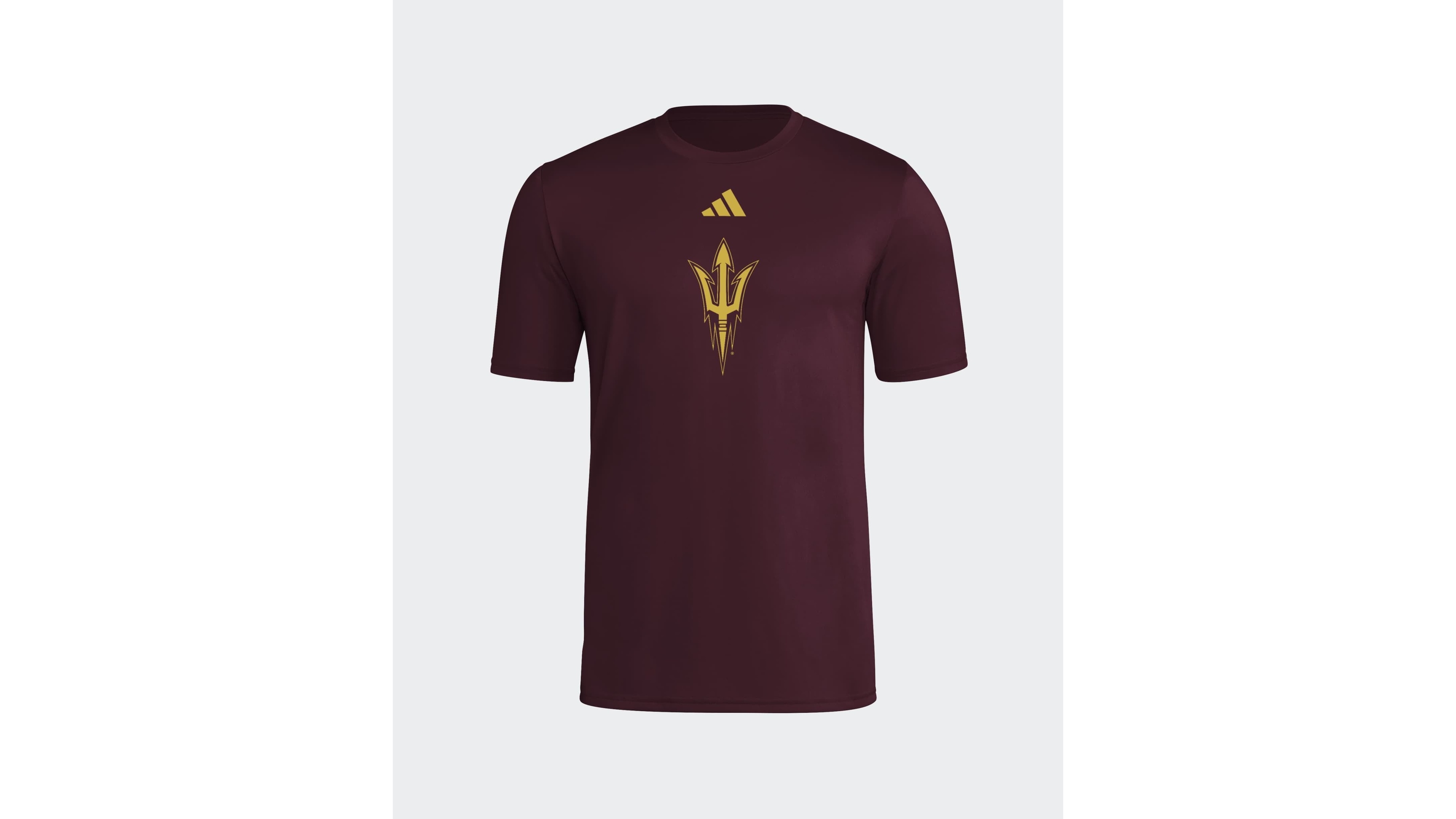 Adidas Men's Maroon Arizona State Sun Devils 2026 Locker Logo Pre-Game T-Shirt