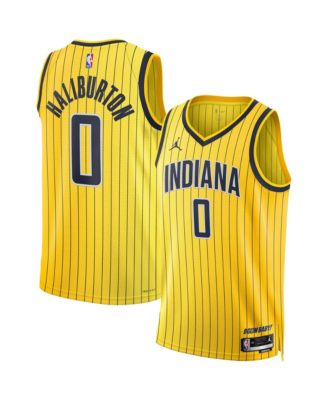 Men's and Women's Tyrese Haliburton Gold Indiana Pacers Swingman Jersey