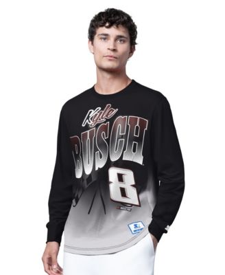 Men's Black Kyle Busch Quarterback Extreme Long Sleeve T-Shirt
