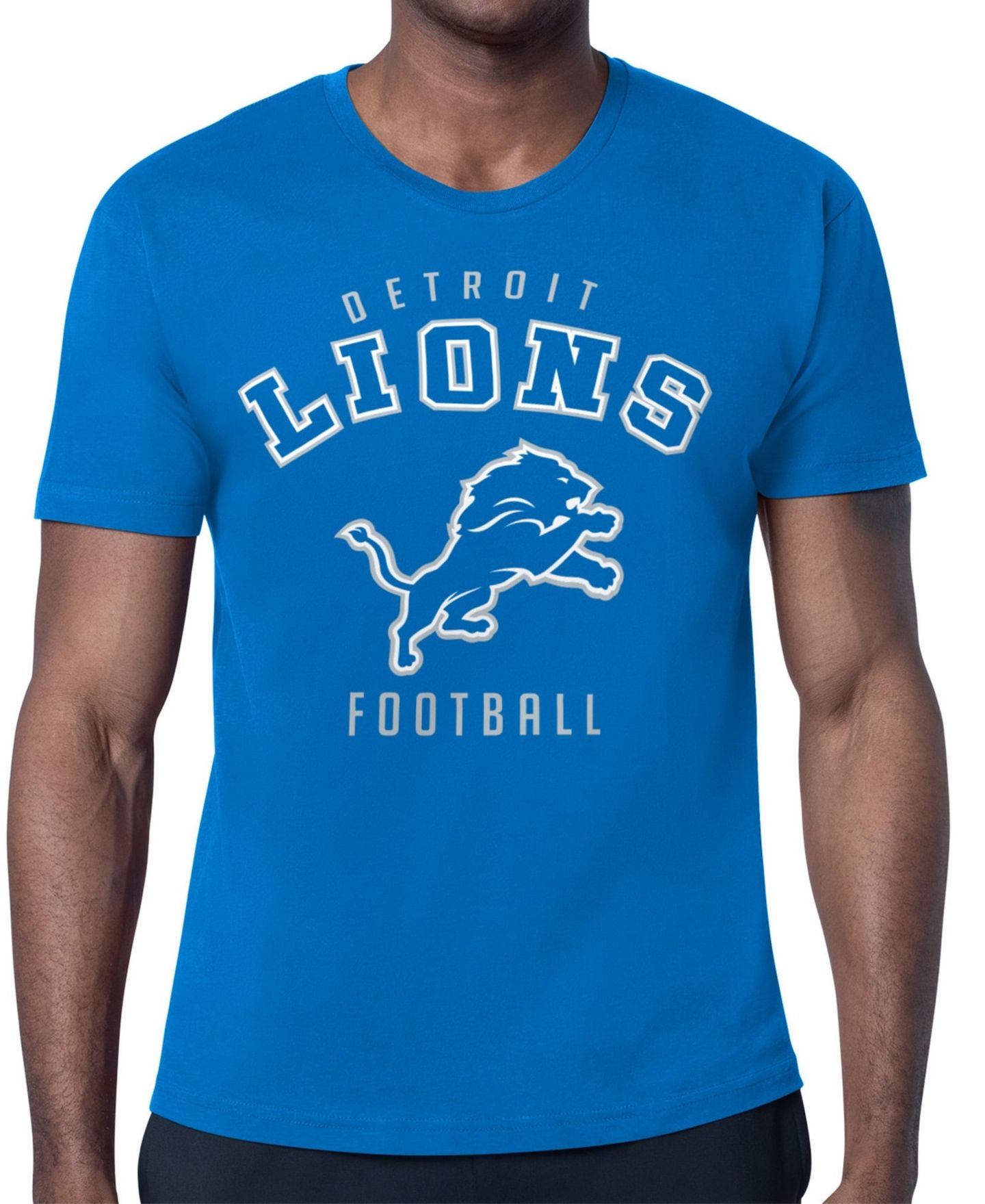 Мужская футболка Starter Blue Detroit Lions Team Logo — фото 1