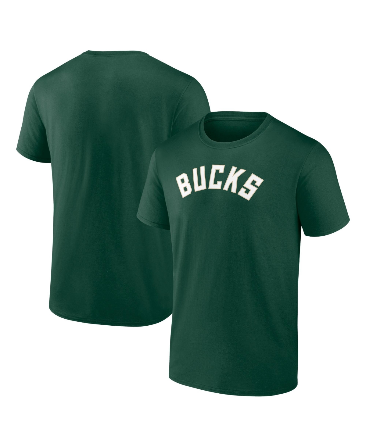 Logo Athletic Men's Hunter Green Milwaukee Bucks Wordmark T-Shirt - Hunter Green