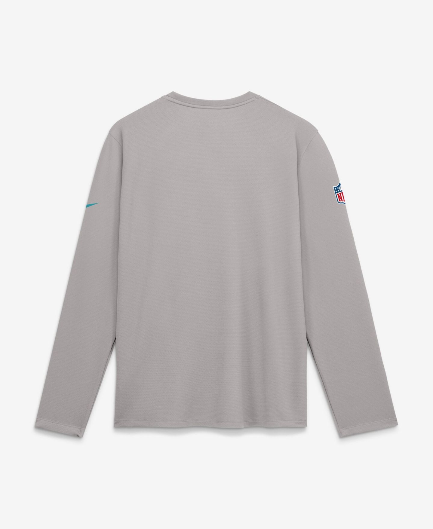Мужская футболка Nike Gray Miami Dolphins Sideline Coaches UV Dri-FIT Long Sleeve — фото 2