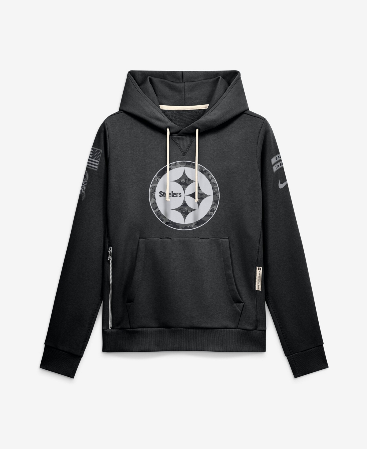 Nike Women's Black Pittsburgh Steelers 2026 Salute to Service Sideline Dri-fit Pullover Hoodie